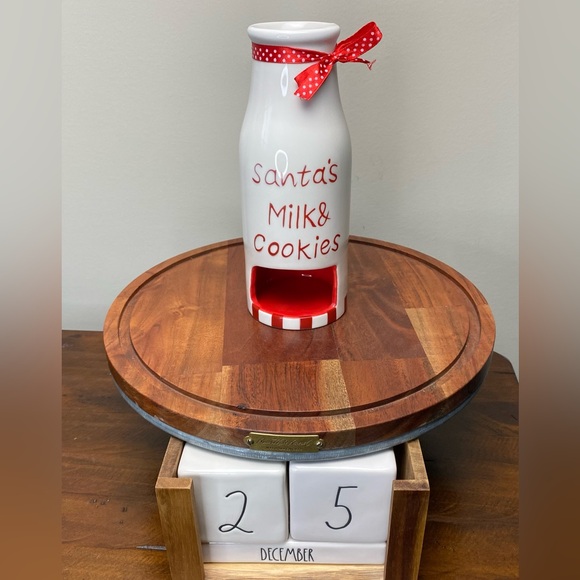 Vintage Santa’s Milk & Cookies Bottle with Cookie Holder - Picture 2 of 10